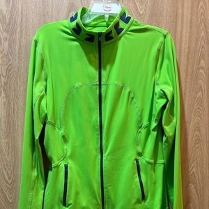 Seattle Seahawks Football Track Jacket Full Zip Action Lime Green And Navy XL